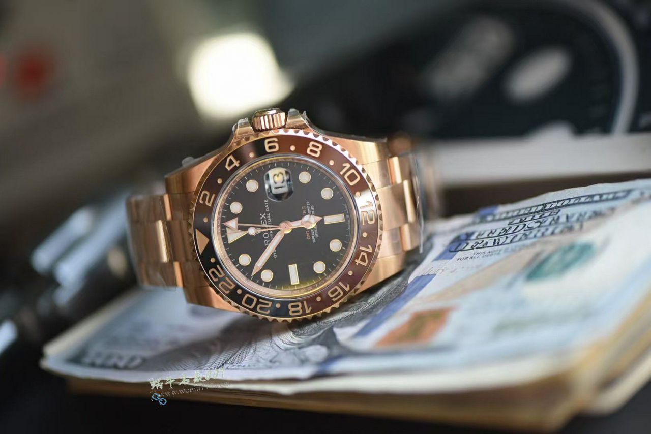 Clean Rolex GMT-Master II Tuhao Gold   clone watch m126715chnr-0001 watches  / R976