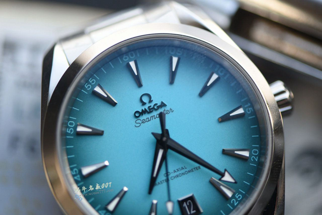 VS Omega  Gradient Turquoise  Seamaster 150TOP clone 220.10.41.21.03.006 watches  / VS826
