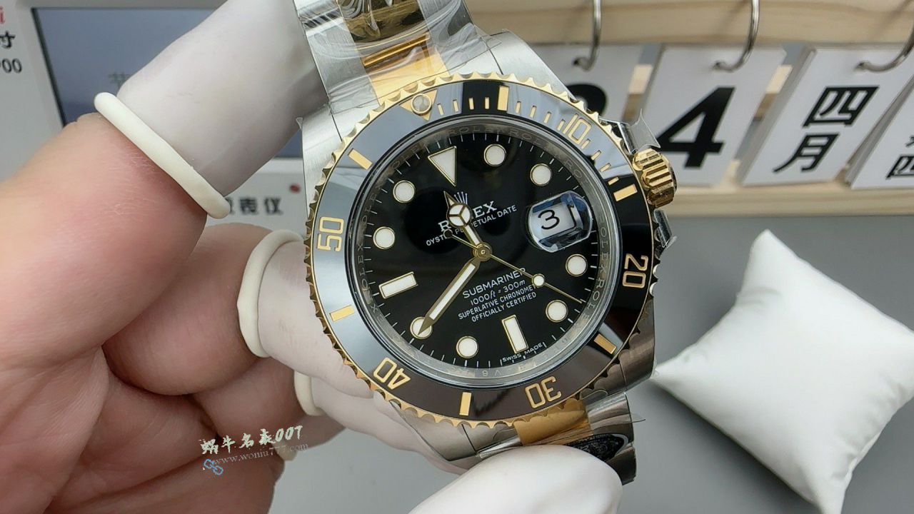  Video review Clean C Factory Rolex Submariner TOP clone watch116613LN-0001 Two-Tone Gold  Submariner Date  / R981