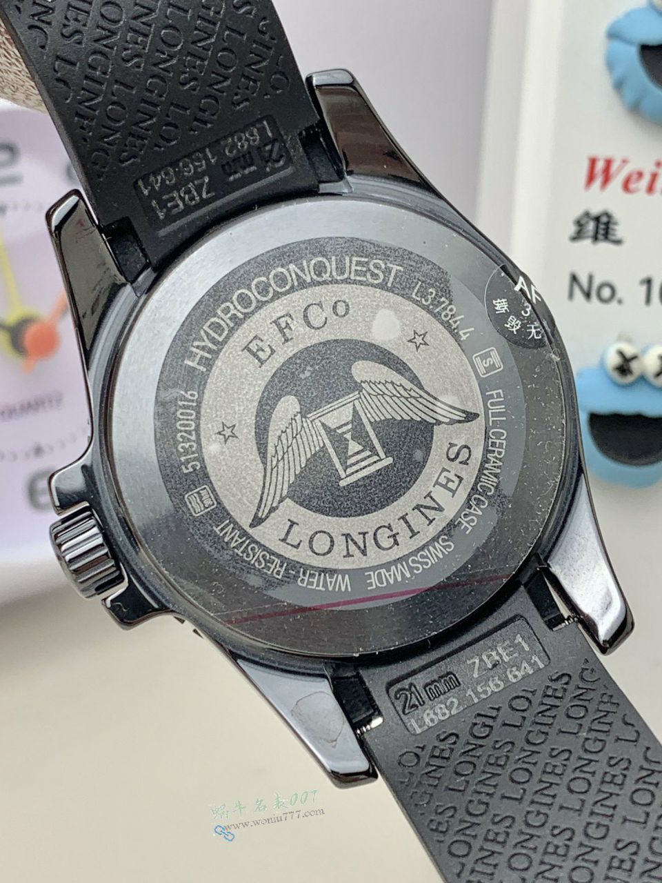 AF Longines Concas 43mm ceramics  clone watchL3.784.4.56.9 watches  / L185