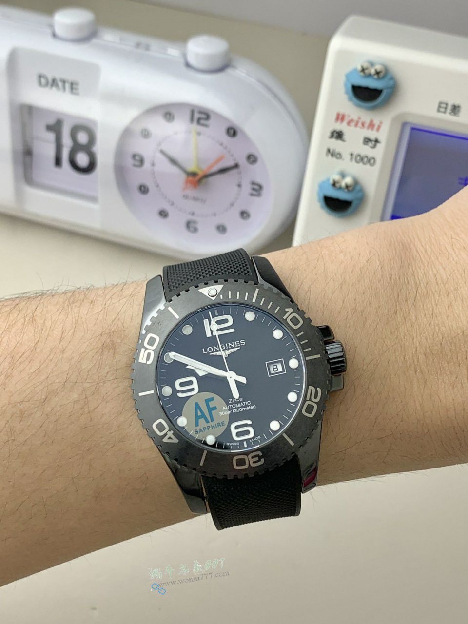 AF Longines Concas 43mm ceramics  clone watchL3.784.4.56.9 watches  / L185