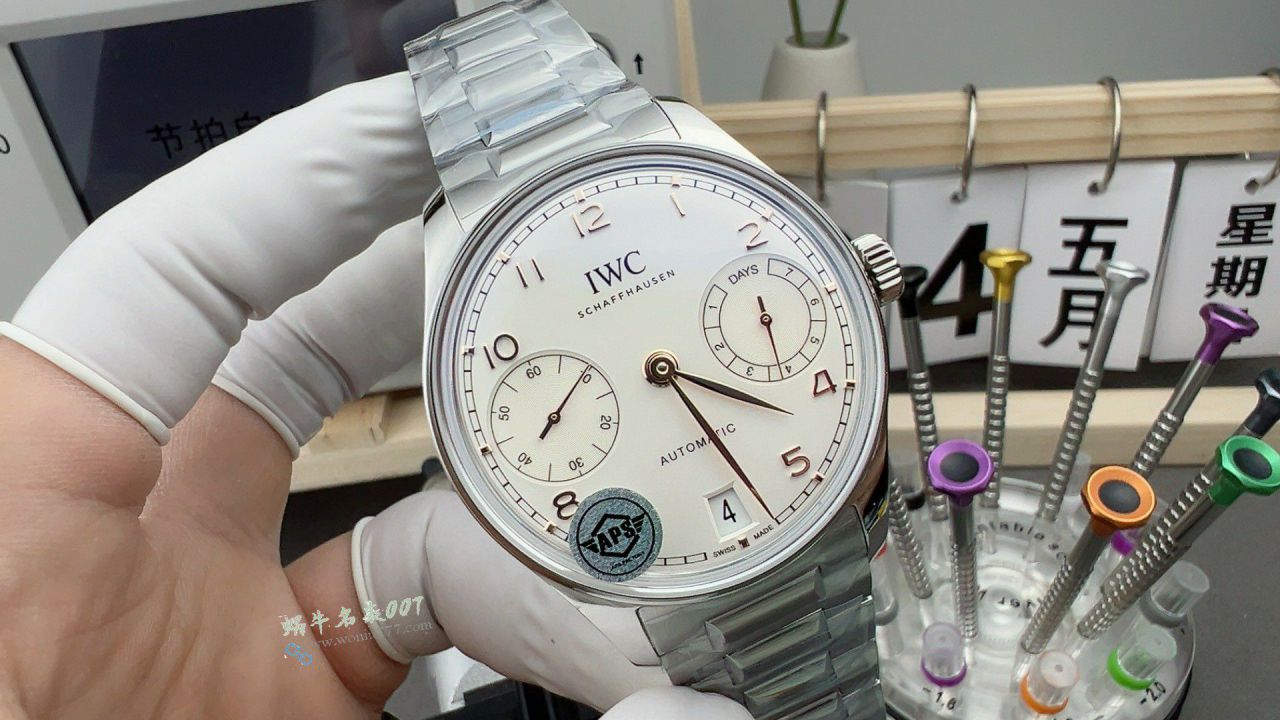 APS IWC  new  Portuguese Seven Days TOP clone watch IW501701 steel belt 版 watches  / WG660