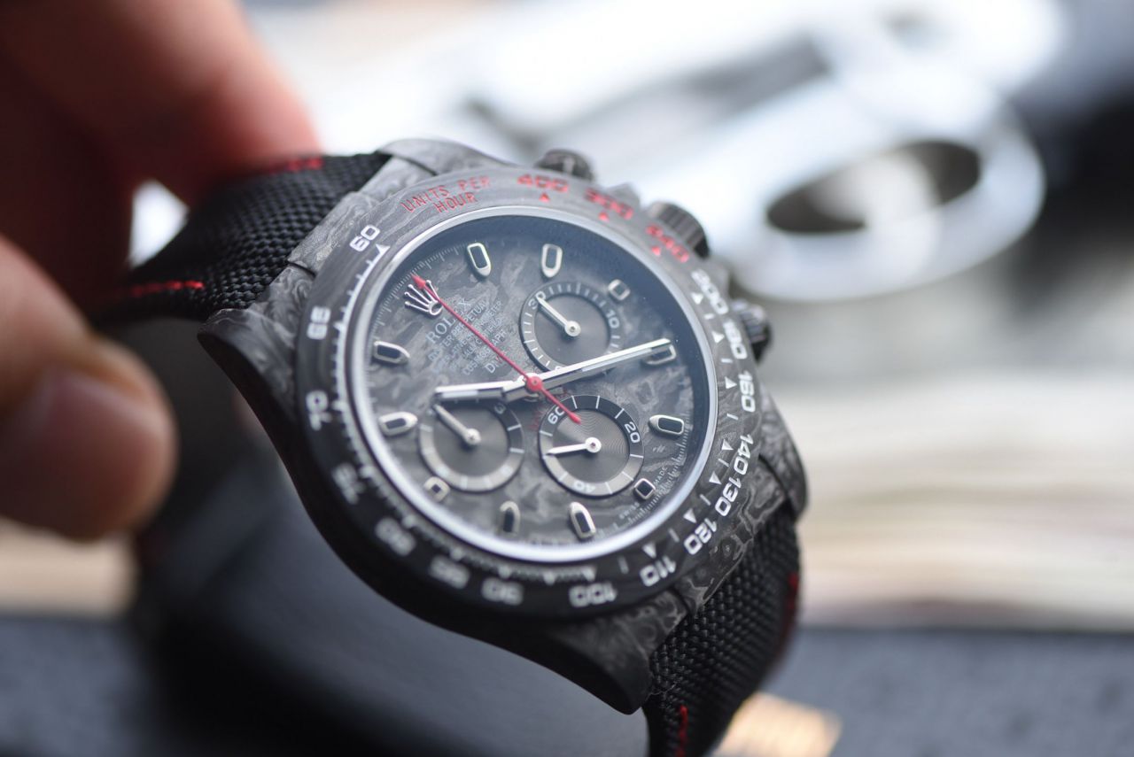  industry Highest Version Diw  Customized version ROLEX  Daytona  clone watch complete carbon fiber case  / R929