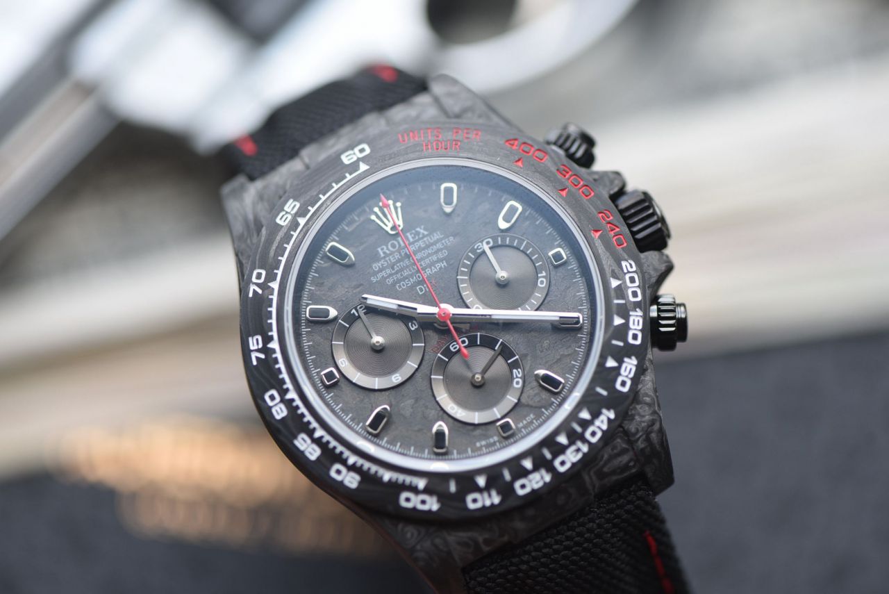  industry Highest Version Diw  Customized version ROLEX  Daytona  clone watch complete carbon fiber case  / R929