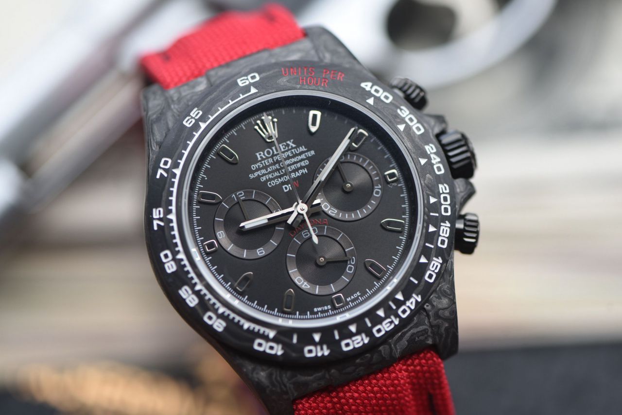  industry Highest Version Diw  Customized version ROLEX  Daytona  clone watch complete carbon fiber case  / R929