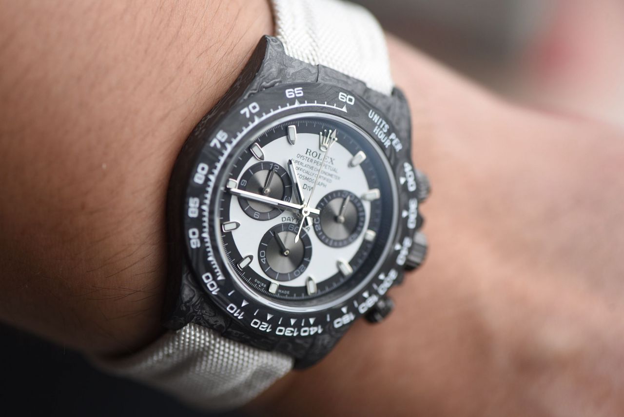  industry Highest Version Diw  Customized version ROLEX  Daytona  clone watch complete carbon fiber case  / R929