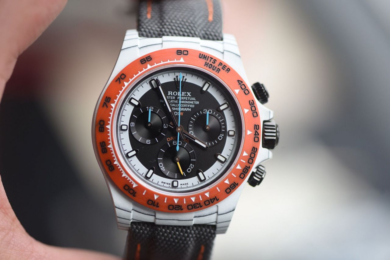  industry Highest Version Diw  Customized version ROLEX  Daytona  clone watch complete carbon fiber case  / R929