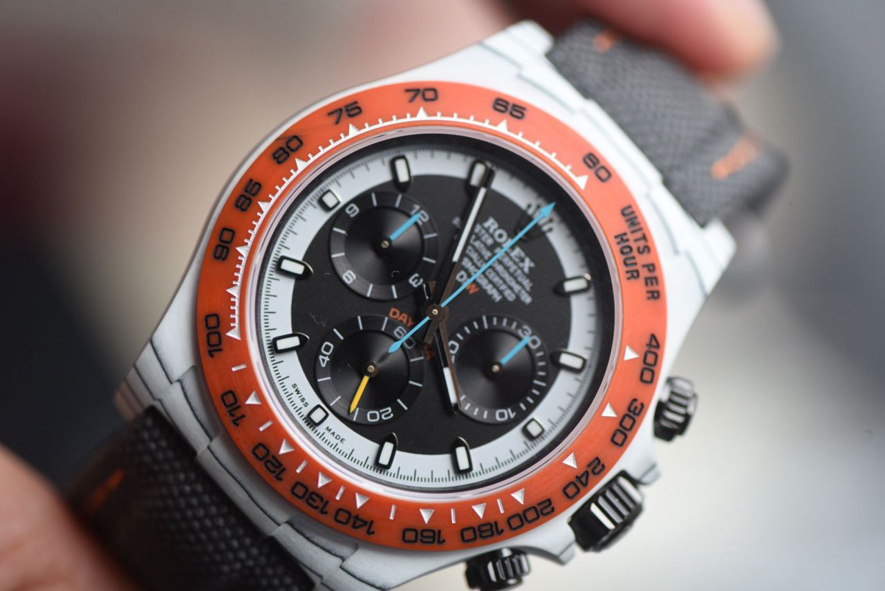  industry Highest Version Diw  Customized version ROLEX  Daytona  clone watch complete carbon fiber case  / R929