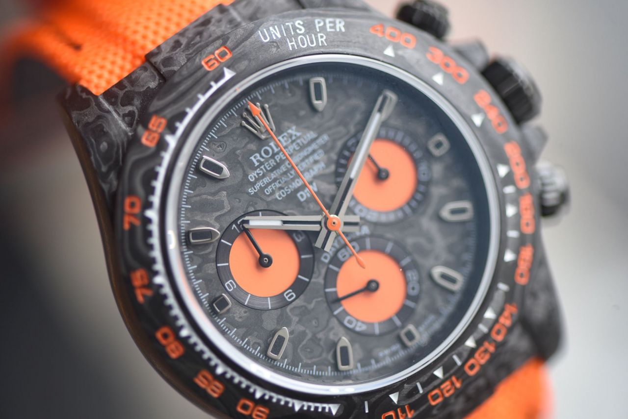  industry Highest Version Diw  Customized version ROLEX  Daytona  clone watch complete carbon fiber case  / R929