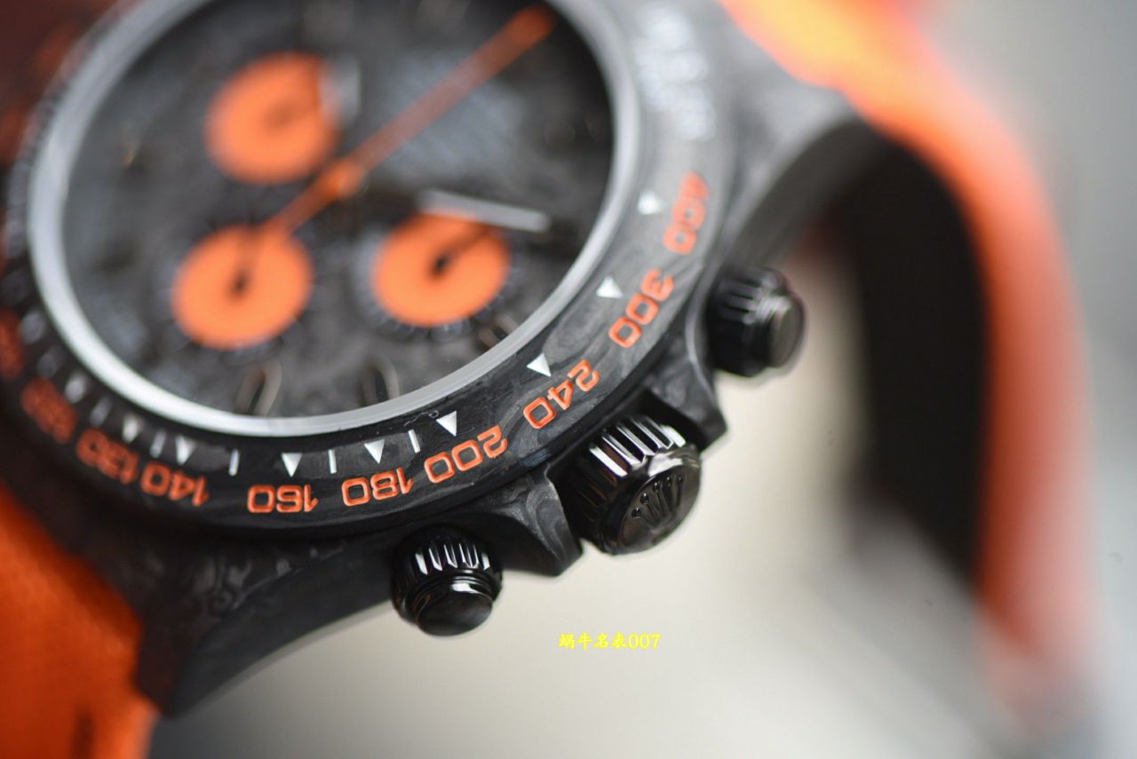 N Factory  industry Highest Version Diw  Customized version ROLEX  Daytona  complete carbon fiber case  watches  / R989