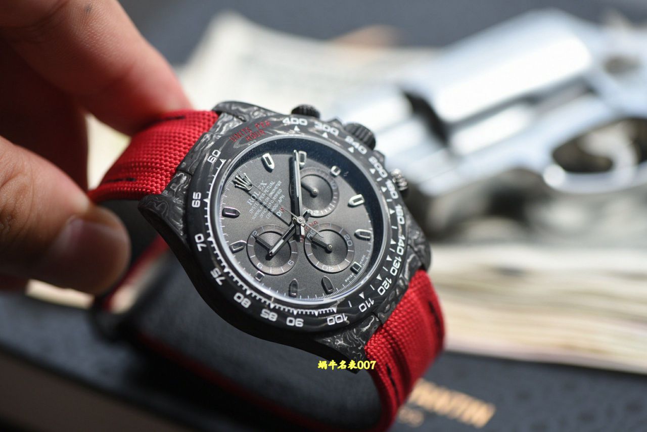 N Factory  industry Highest Version Diw  Customized version ROLEX  Daytona  complete carbon fiber case  watches  / R990