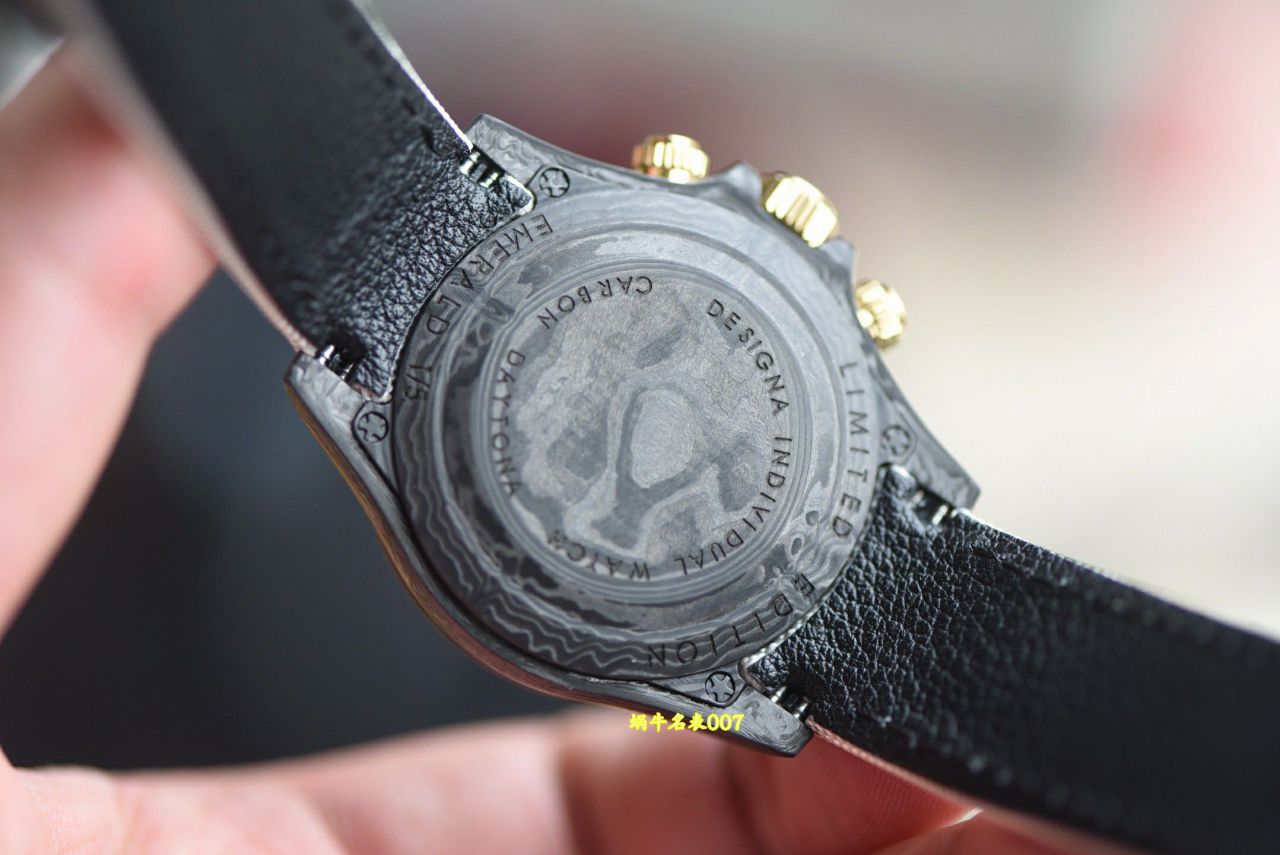 N Factory  industry Highest Version Diw  Customized version ROLEX  Daytona  complete carbon fiber case  watches  / R988