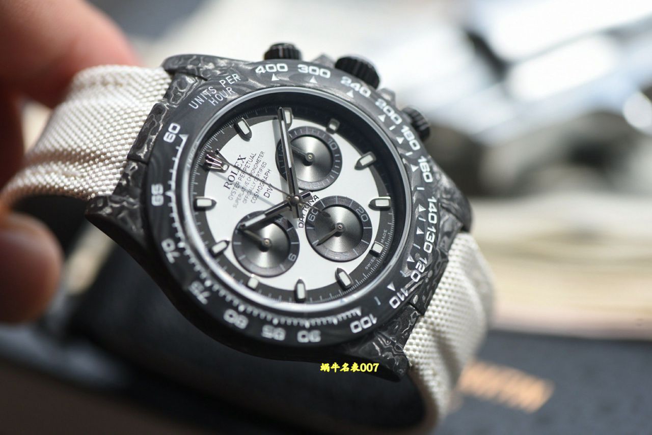 N Factory  industry Highest Version Diw  Customized version ROLEX  Daytona  complete carbon fiber case  watches  / R991