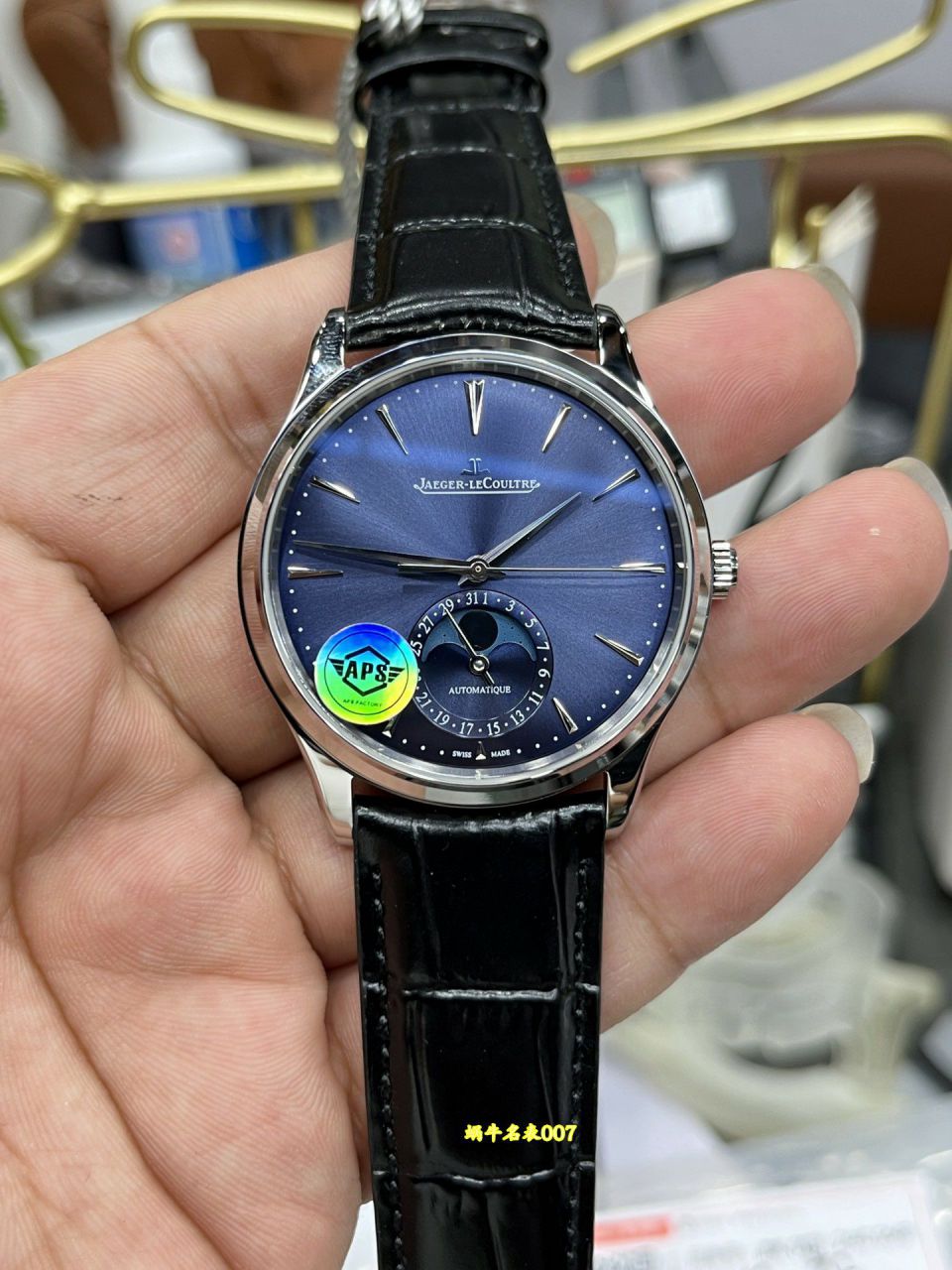  Video review APS Jaeger-LeCoultre Moon Phase  Ultra-thin  Master Collection  series Q1368480 watches  / JJ207