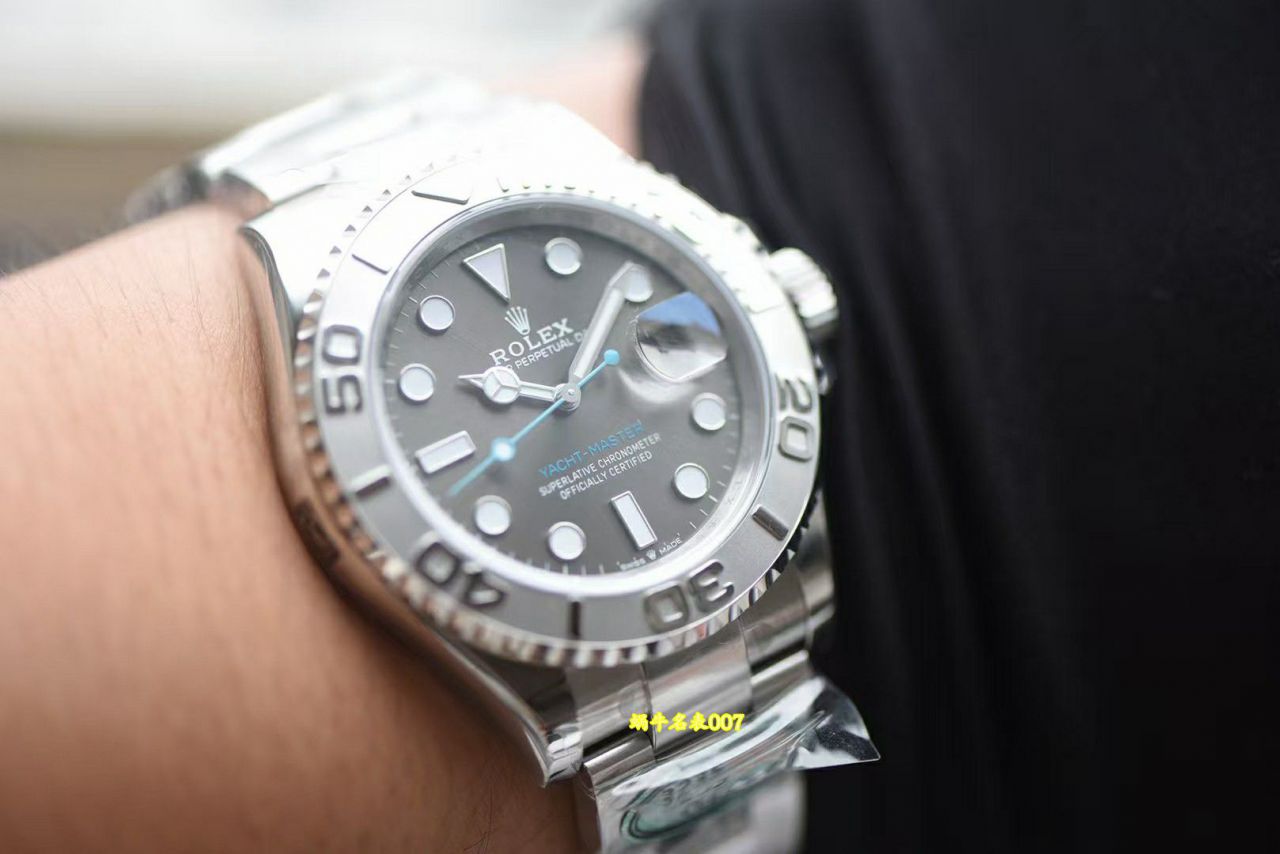  Video review clean Factory  Gray  Yacht-Master Rolex Yacht-Master  series m126622-0001 clone watches  / R1000