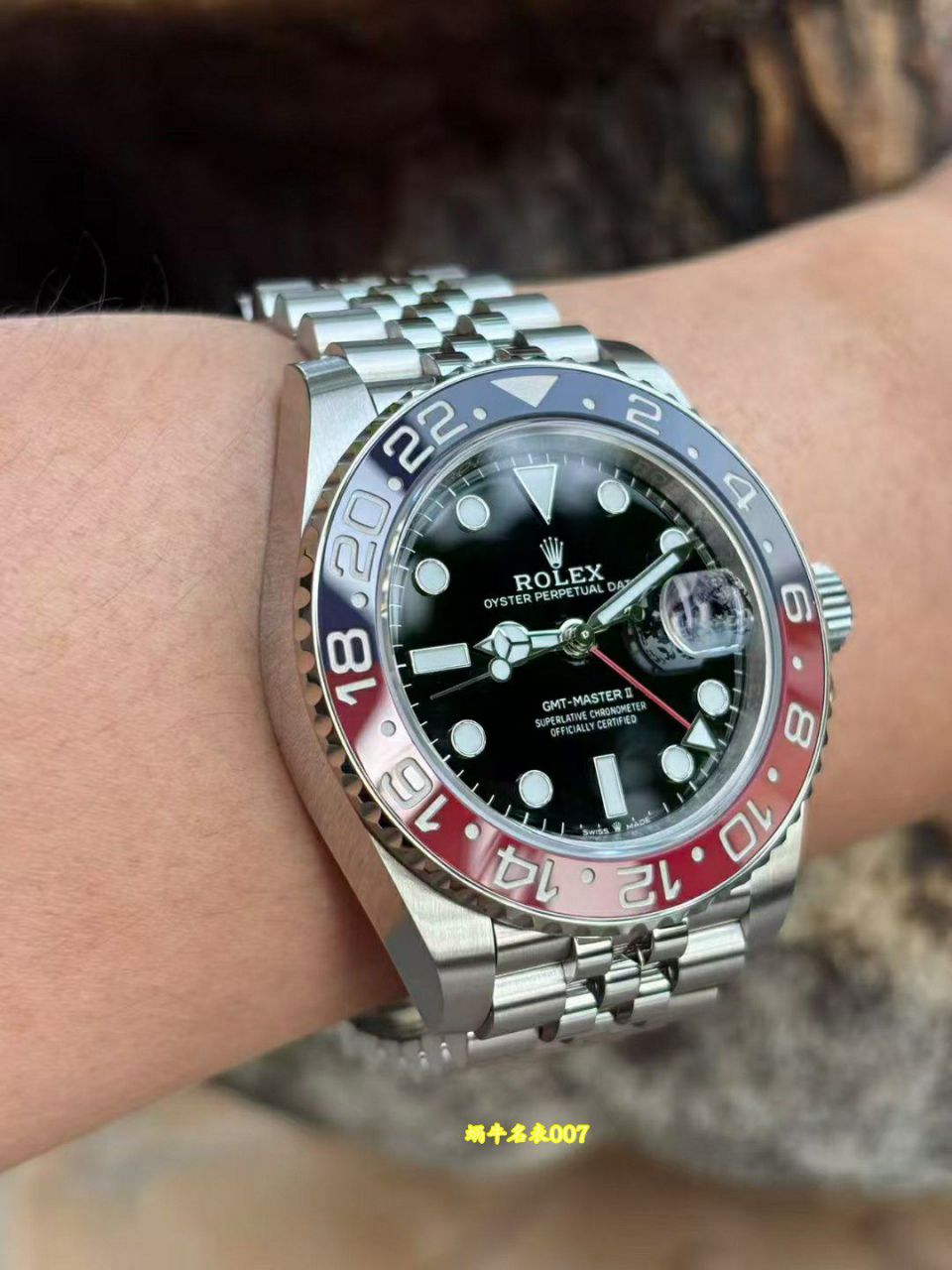 vs Rolex  GMT-Master  super   Cola Circle  m126710blro-0001 Perfect v3 Version Red and Blue  ceramics circle  / R1001