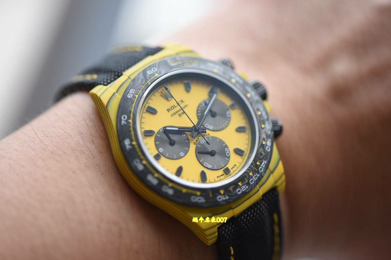 N Factory  industry Highest Version Diw  Customized version TOP clone ROLEX  Daytona  complete carbon fiber case  watches  / R1002