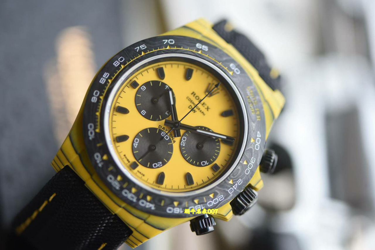 N Factory  industry Highest Version Diw  Customized version TOP clone ROLEX  Daytona  complete carbon fiber case  watches  / R1002