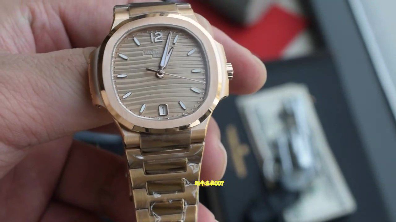  Video review 3K Patek PhilippeTOP clone  Nautilus  Women watch 7118/1R-010 watches  / BD517