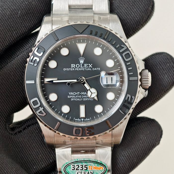  Video review CleanTOP clone Rolex  Pure titanium shell strap whole 109 gram  Yacht-Master m226627-0001 watches 