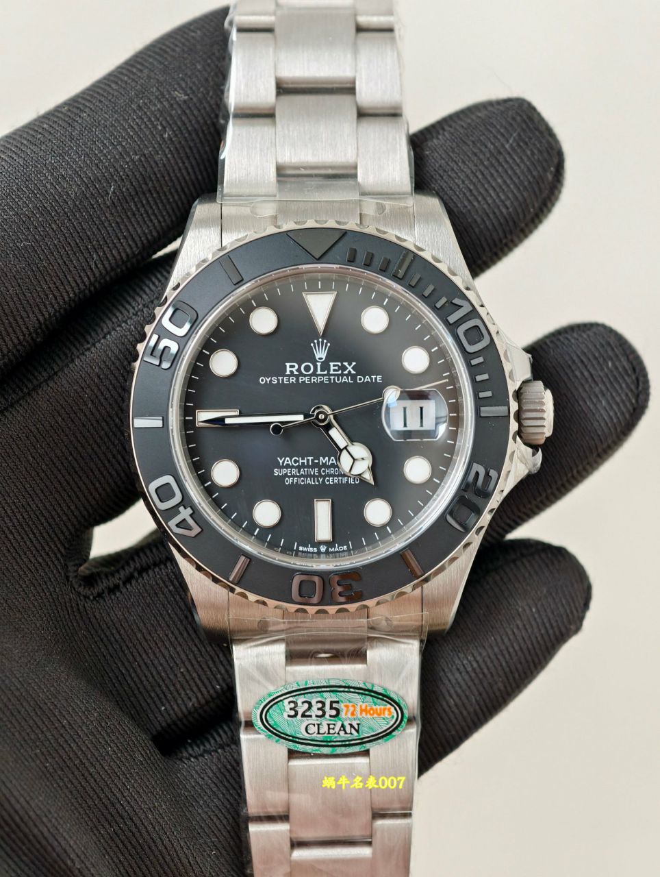  Video review CleanTOP clone Rolex  Pure titanium shell strap whole 109 gram  Yacht-Master m226627-0001 watches  / R1003