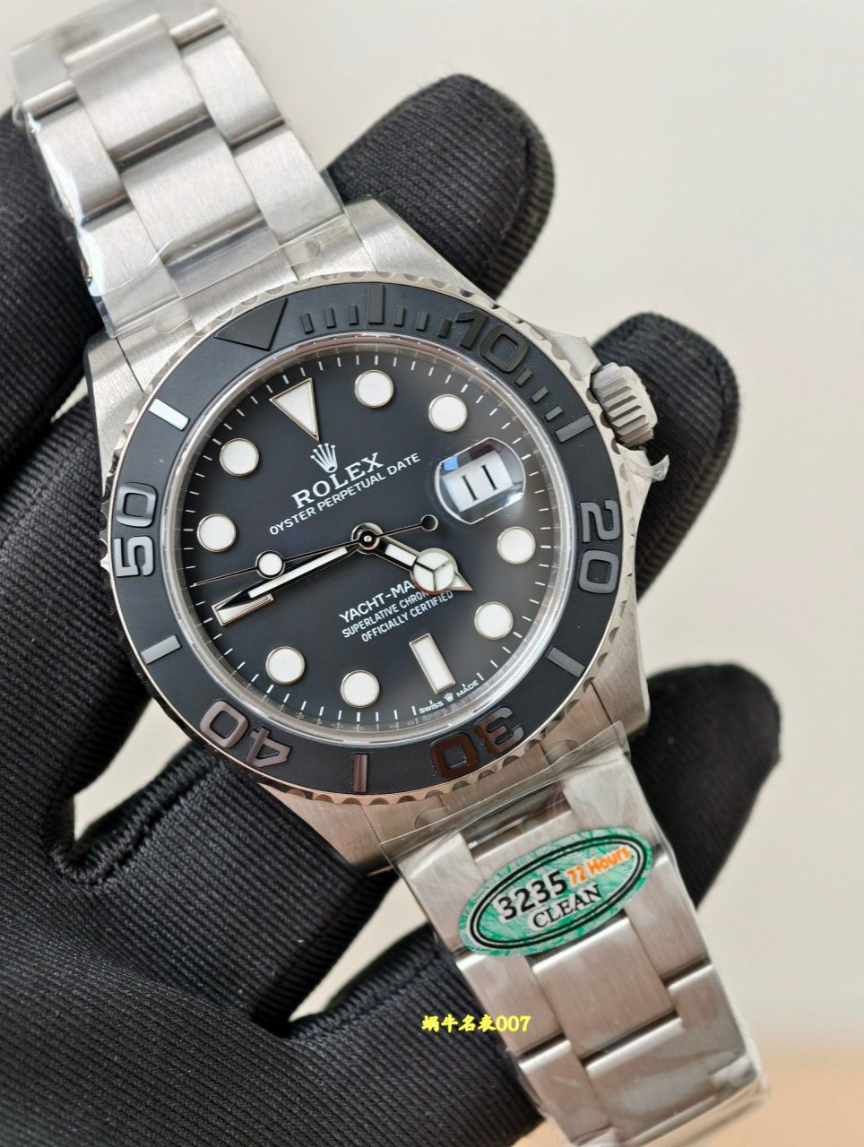  Video review CleanTOP clone Rolex  Pure titanium shell strap whole 109 gram  Yacht-Master m226627-0001 watches  / R1003