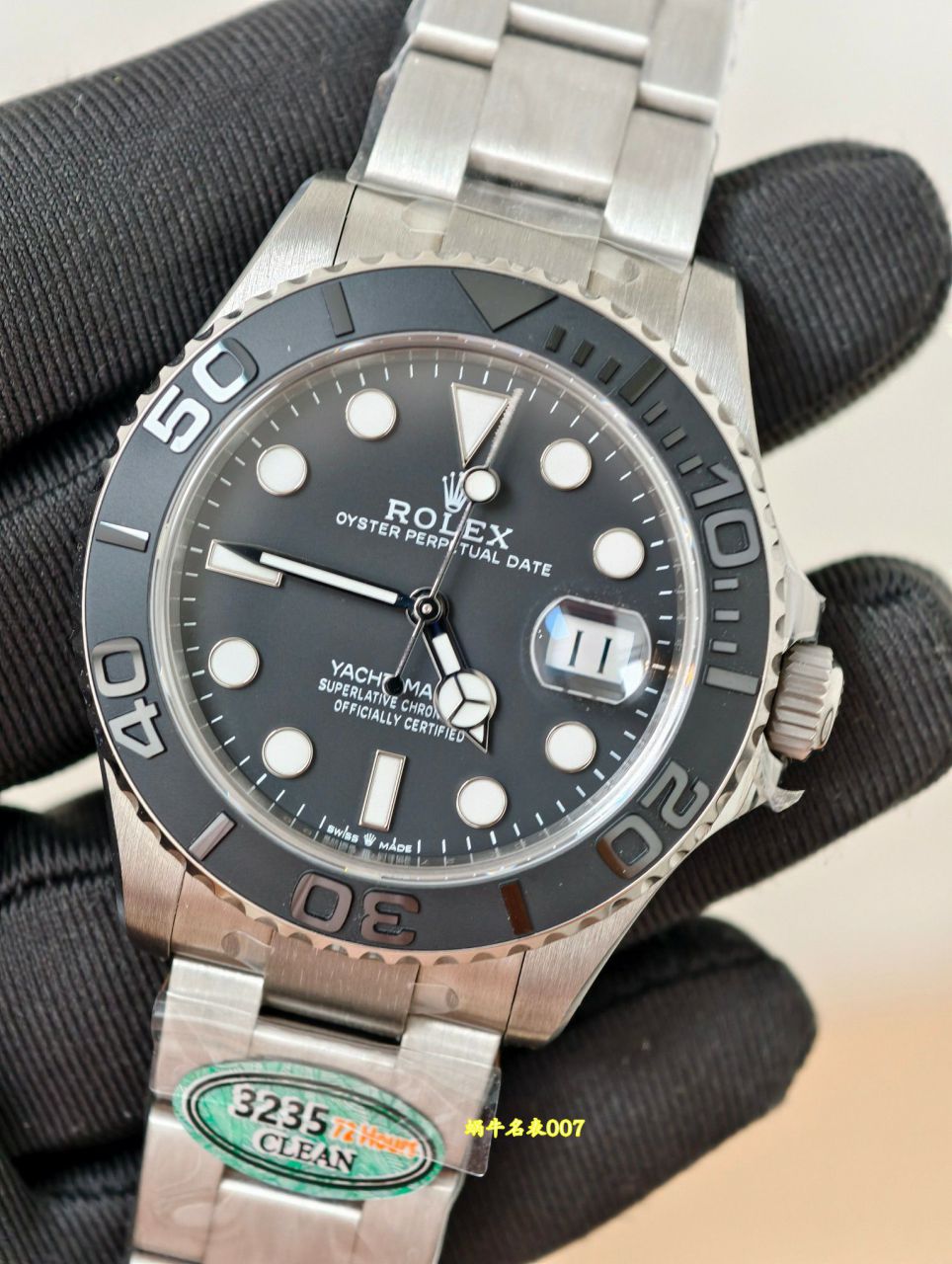  Video review CleanTOP clone Rolex  Pure titanium shell strap whole 109 gram  Yacht-Master m226627-0001 watches  / R1003