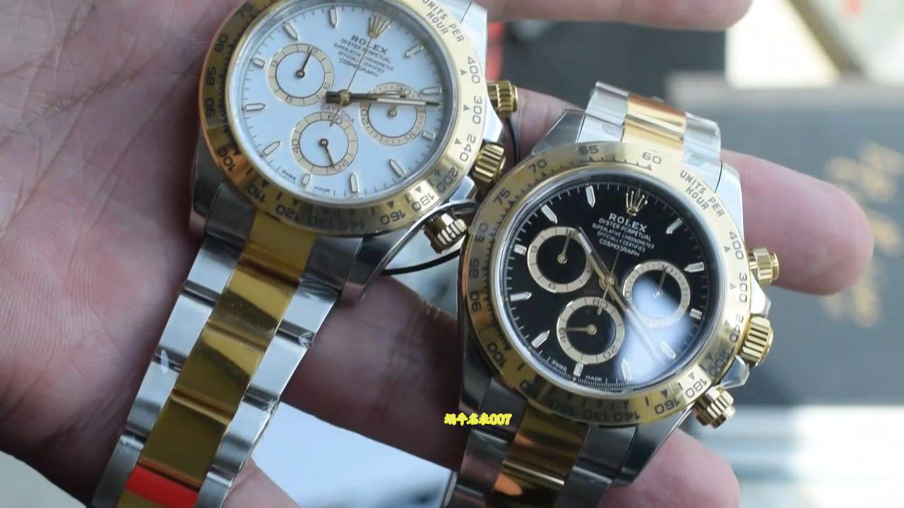  Video review VS Matching weight version 164g Rolex Daytona  clone m126503-0001，m126503-0003 watches  / R1009