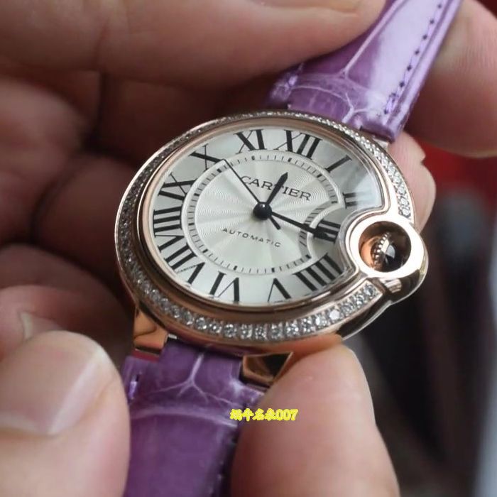  Video review Original品质Cartier blue balloons series   Women 33  mm WE902066 watches 