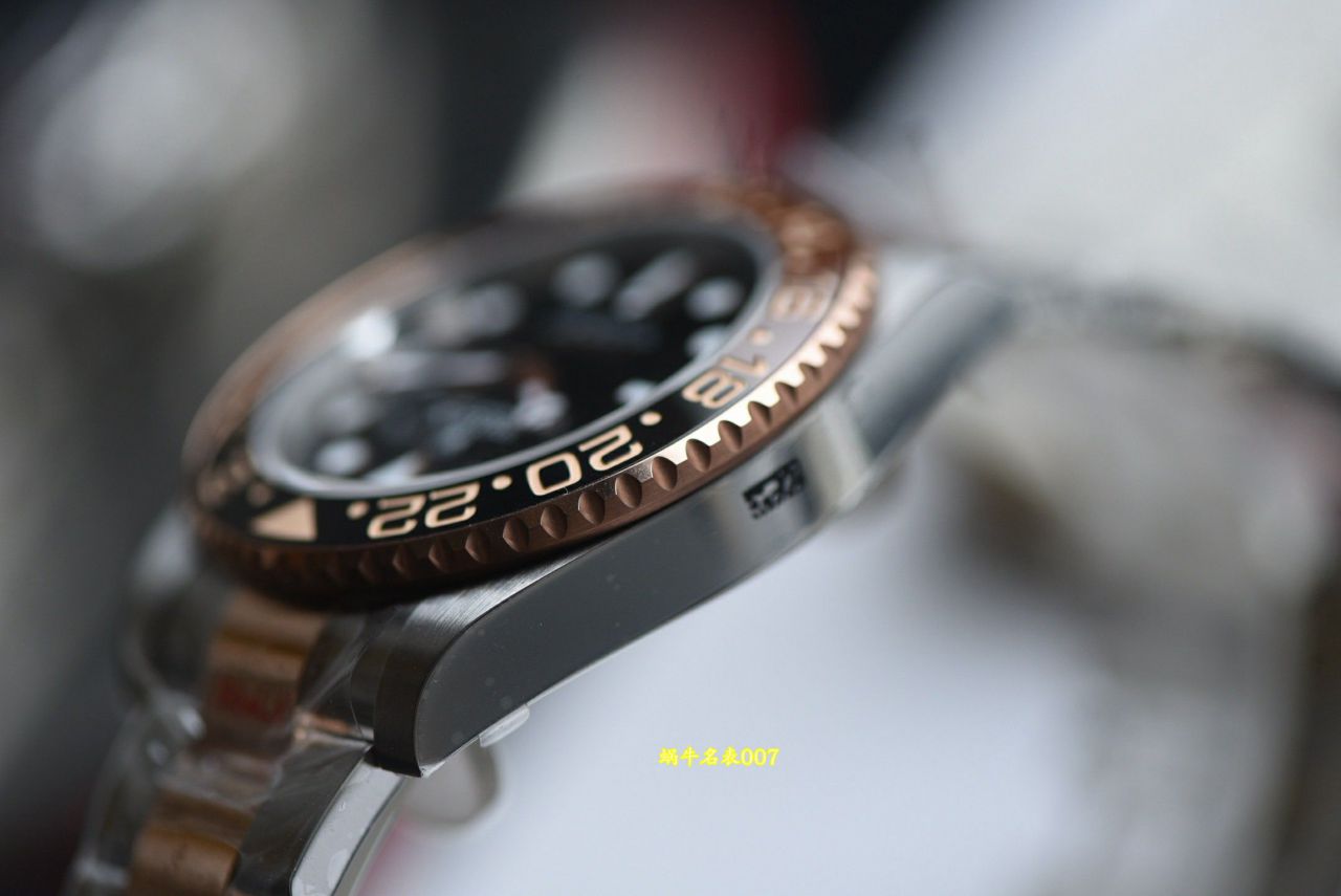  Video review  Gold-plated  Matching weight version Rolex GMT-Master  Sarsaparilla bezel m126711chnr-0002TOP clone watches  / R1013