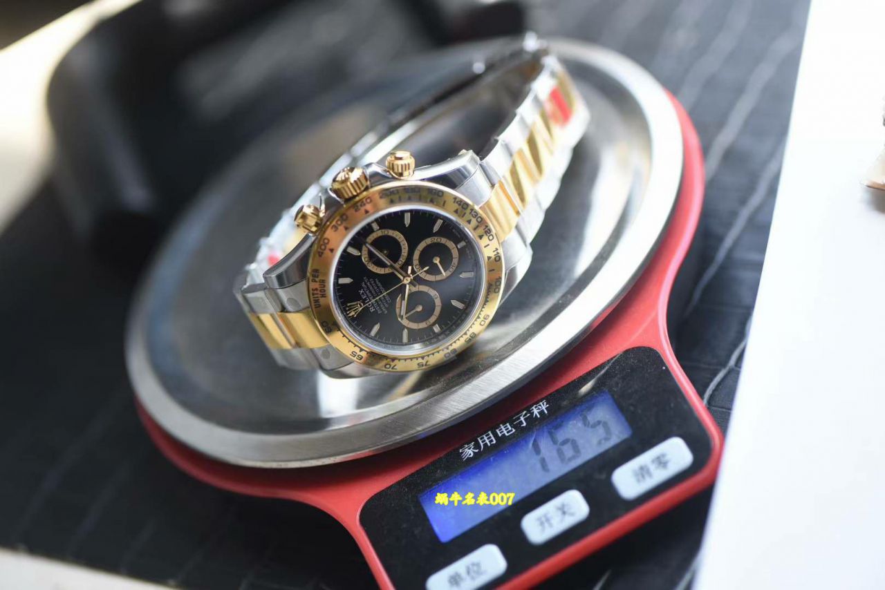  Video review VS Matching weight version 164g Rolex Daytona  clone m126503-0001，m126503-0003 watches  / R1009