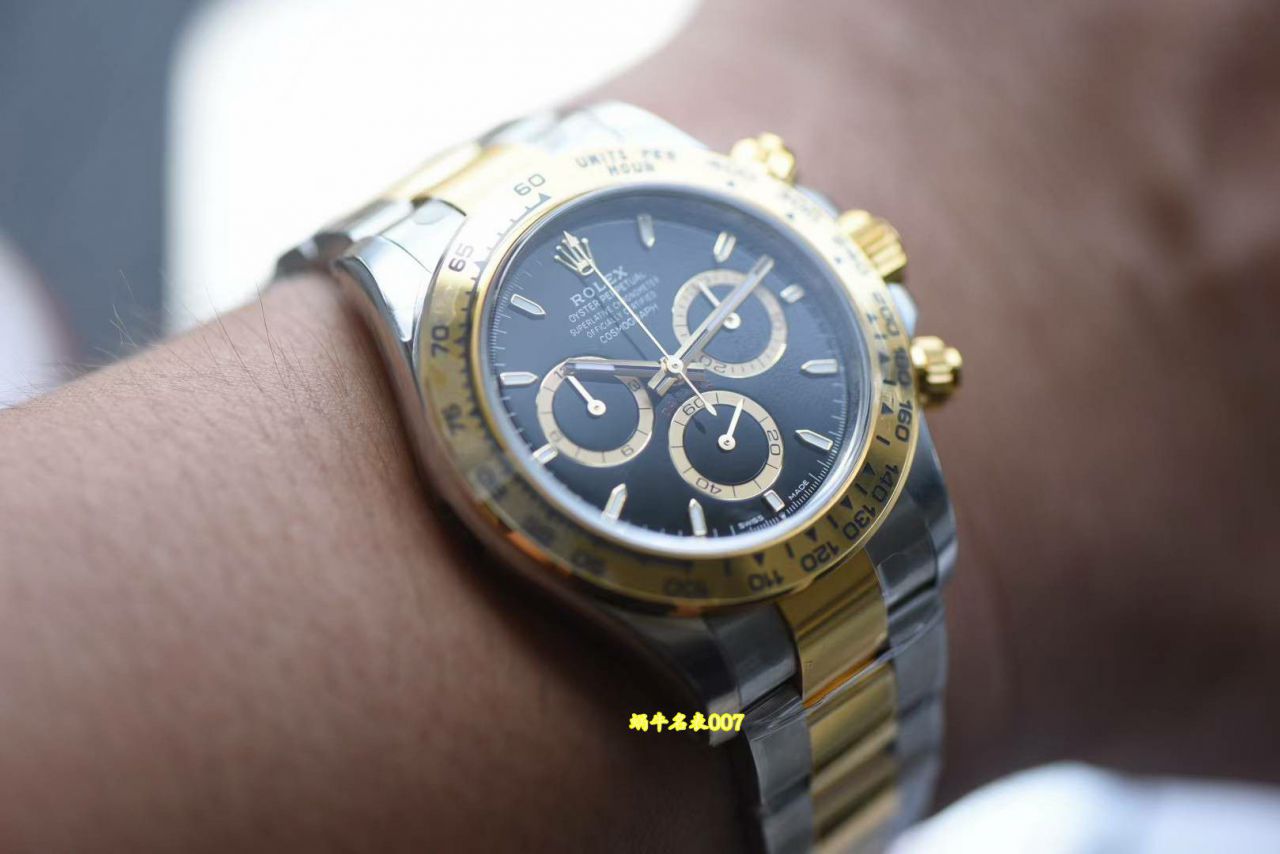  Video review VS Matching weight version 164g Rolex Daytona  clone m126503-0001，m126503-0003 watches  / R1009