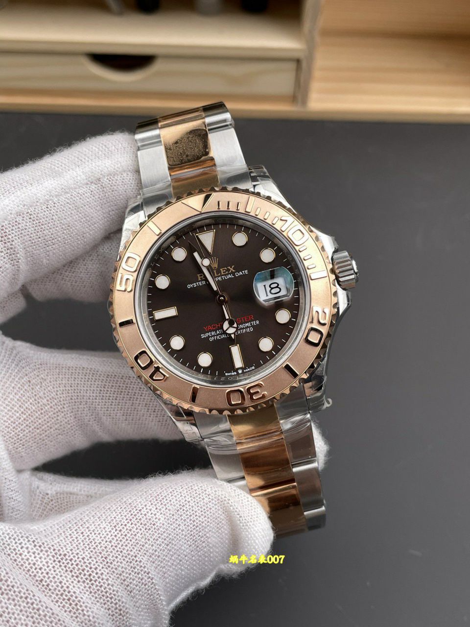 VS Factory  Rose Gold Yacht  chocolate  Dial Rolex Yacht-Master  series m126621-0001 watches  / R1021