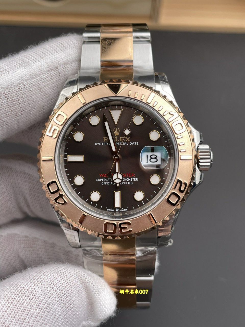 VS Factory  Rose Gold Yacht  chocolate  Dial Rolex Yacht-Master  series m126621-0001 watches  / R1021