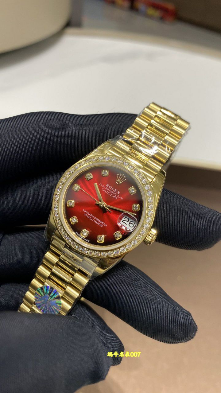 A+ 31mm Snake Year Limited Edition Gradient Red  Rolex Datejust  Women watch278289RBR-0028，278278-0049，M278288RBR-0041 / R1027