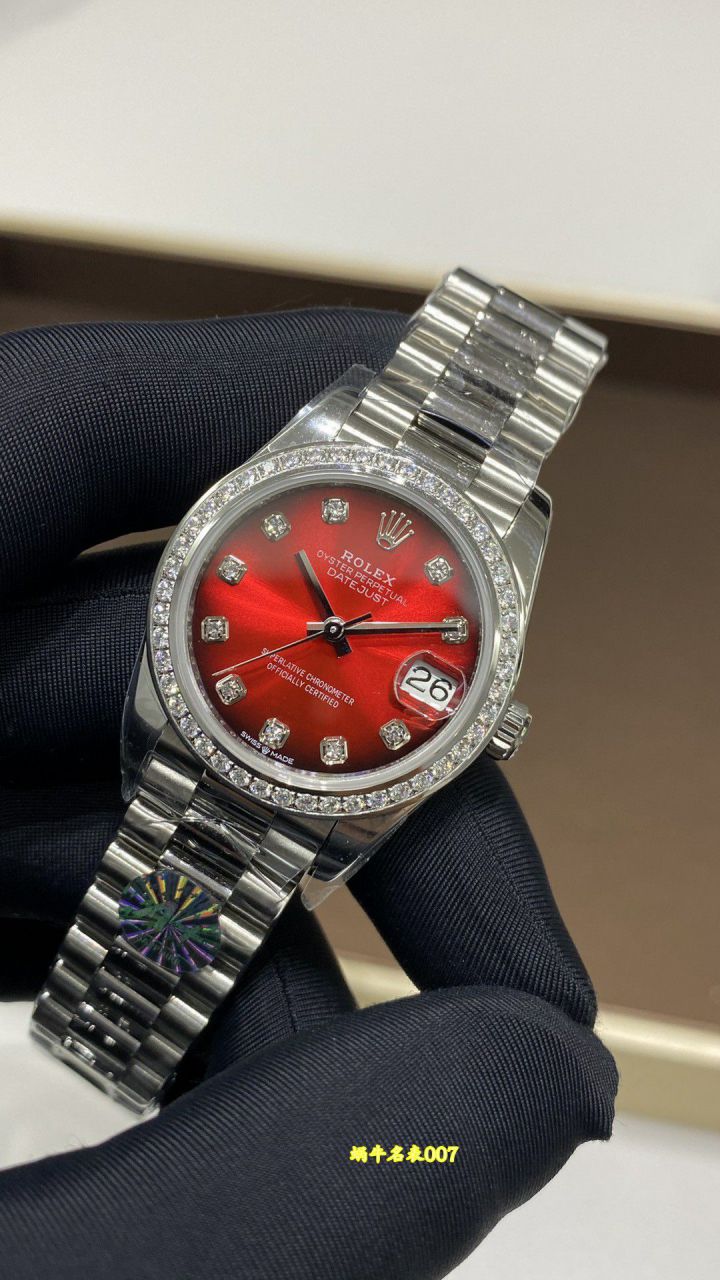 A+ 31mm Snake Year Limited Edition Gradient Red  Rolex Datejust  Women watch278289RBR-0028，278278-0049，M278288RBR-0041 / R1027