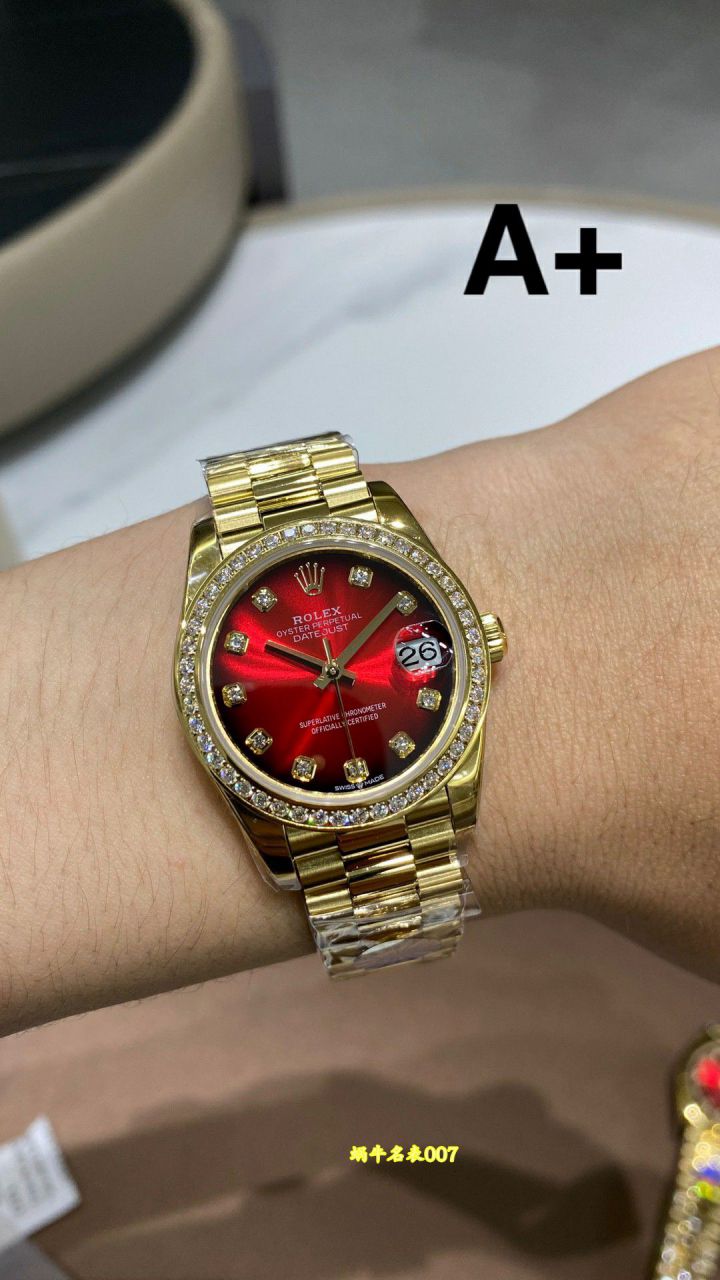 A+ 31mm Snake Year Limited Edition Gradient Red  Rolex Datejust  Women watch278289RBR-0028，278278-0049，M278288RBR-0041 / R1027