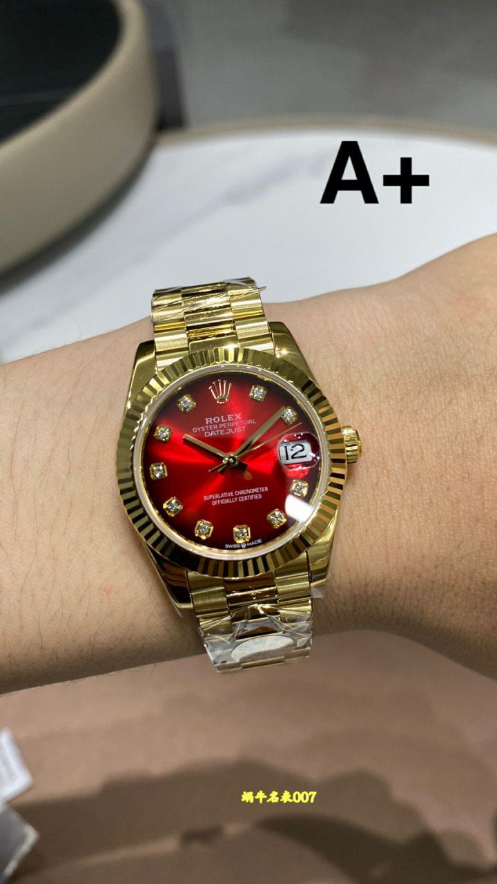A+ 31mm Snake Year Limited Edition Gradient Red  Rolex Datejust  Women watch278289RBR-0028，278278-0049，M278288RBR-0041 / R1027