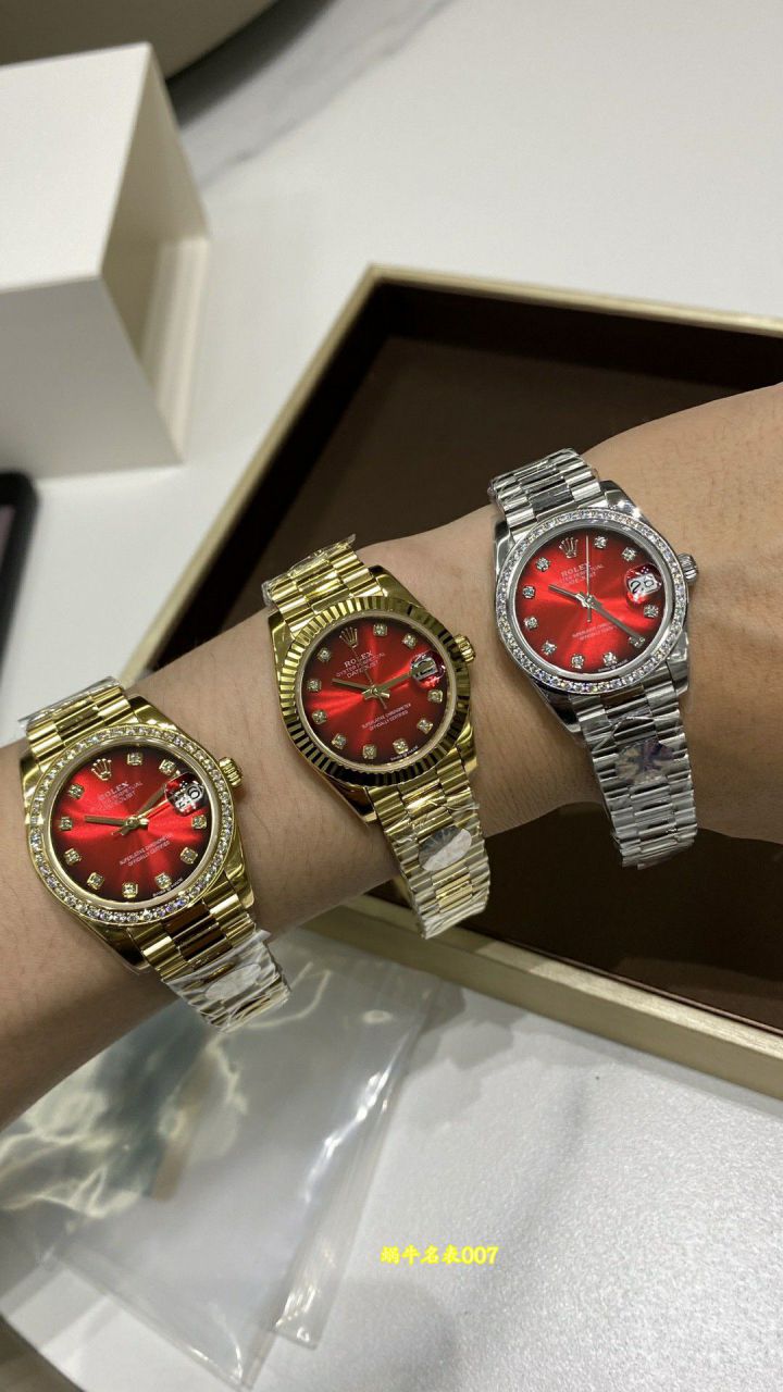 A+ 31mm Snake Year Limited Edition Gradient Red  Rolex Datejust  Women watch278289RBR-0028，278278-0049，M278288RBR-0041 / R1027