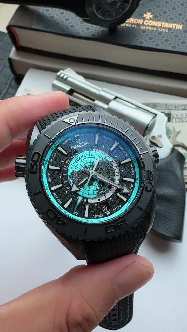 VS New models  Omega Seamaster World Time  series 215.92.46.22.01.006，600 meters 215.92.46.22.01.007 watches  / VS832