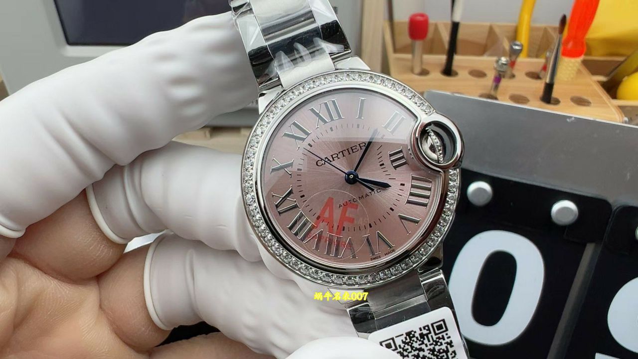 AF Factory Cartier blue balloons women  TOP clone watch33  mm W4BB0037 watches  / K385