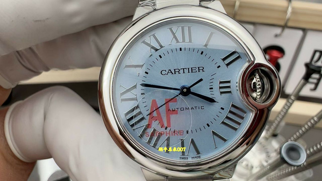 AF 33mm ice  blue balloonsCartier Women watch WSBB0062 watches  / K386