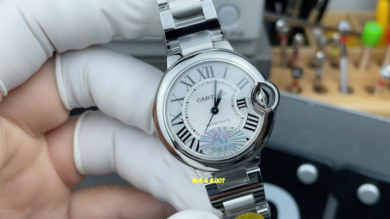 AF Factory 33mm Cartier blue balloonsTOP clone  Women watch WSBB0044 watches  / k387