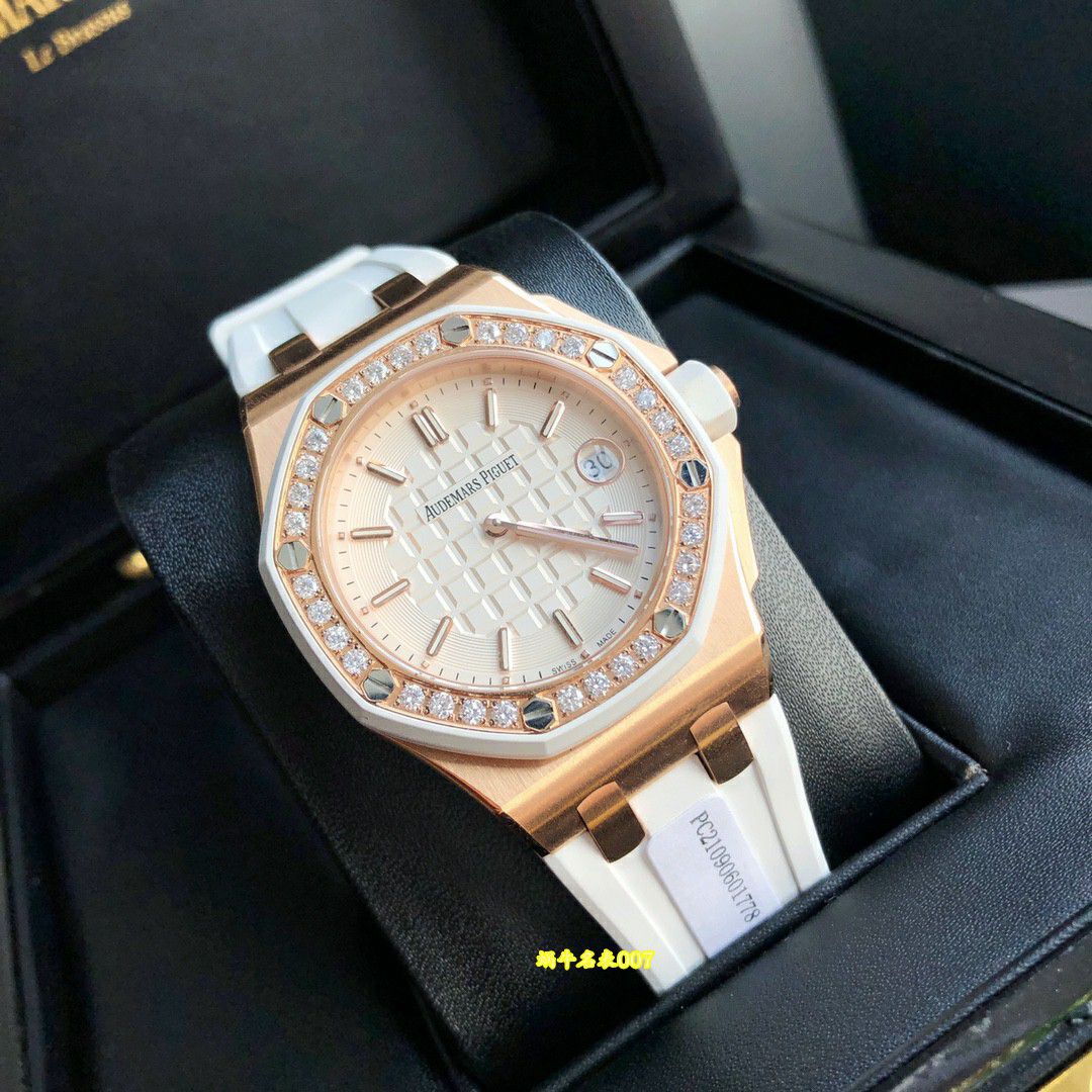  Ultra-high-end  Rare Original Quality   Real Diamond  Women watch Audemars Piguet Royal Oak  Offshore  clone 67540OK.ZZ.D010CA.01 watches  / AP367