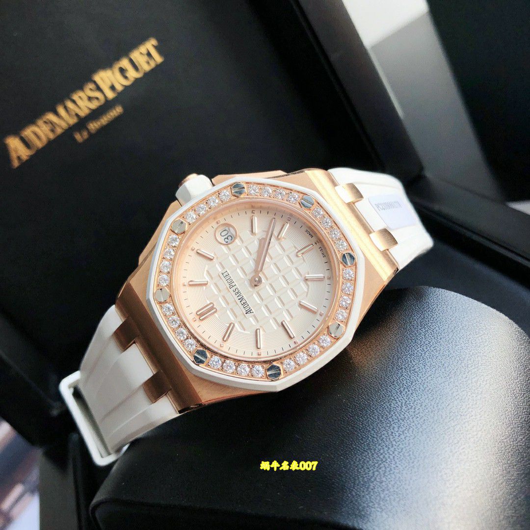  Ultra-high-end  Rare Original Quality   Real Diamond  Women watch Audemars Piguet Royal Oak  Offshore  clone 67540OK.ZZ.D010CA.01 watches  / AP367