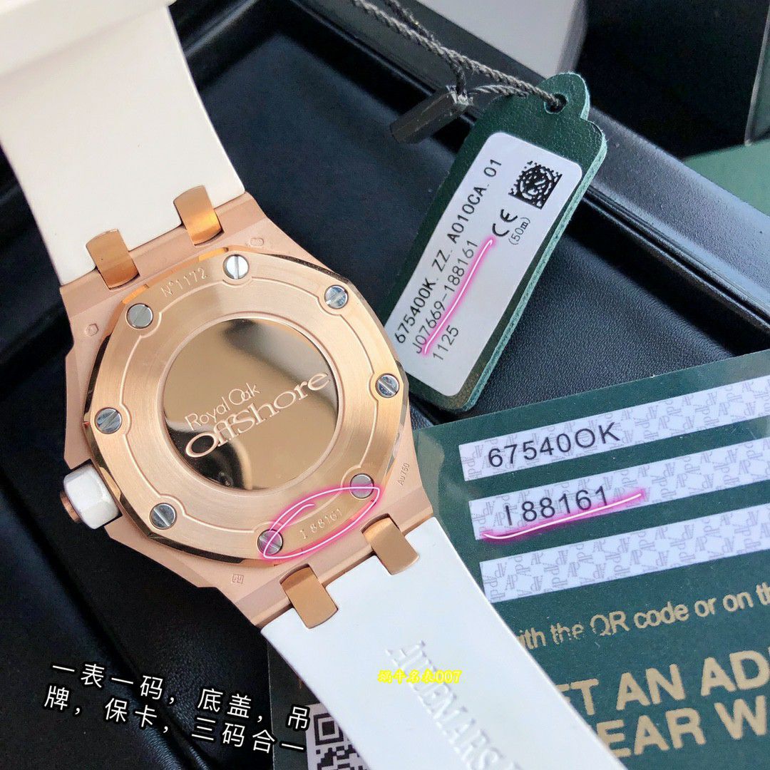  Ultra-high-end  Rare Original Quality   Real Diamond  Women watch Audemars Piguet Royal Oak  Offshore  clone 67540OK.ZZ.D010CA.01 watches  / AP367