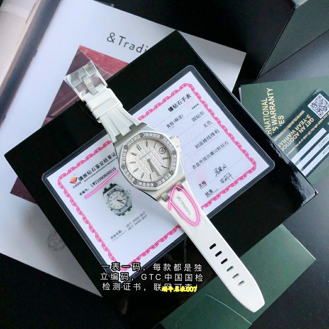  Ultra-high-end  Rare Original Quality   Real Diamond  Women watch Audemars Piguet Royal Oak  Offshore  series 67540SK.ZZ.A010CA.01 watches  / AP366