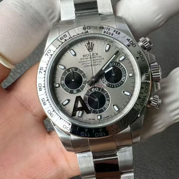 VS Dandong 4130  Matching weight version 183g Platinum  Daytona Rolex TOP clone watch m116509-0072 watches 