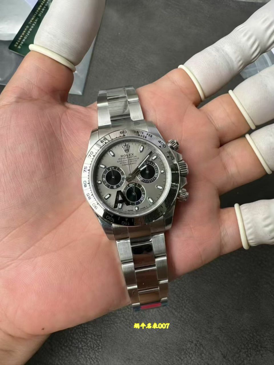 VS Dandong 4130  Matching weight version 183g Platinum  Daytona Rolex TOP clone watch m116509-0072 watches  / R1030