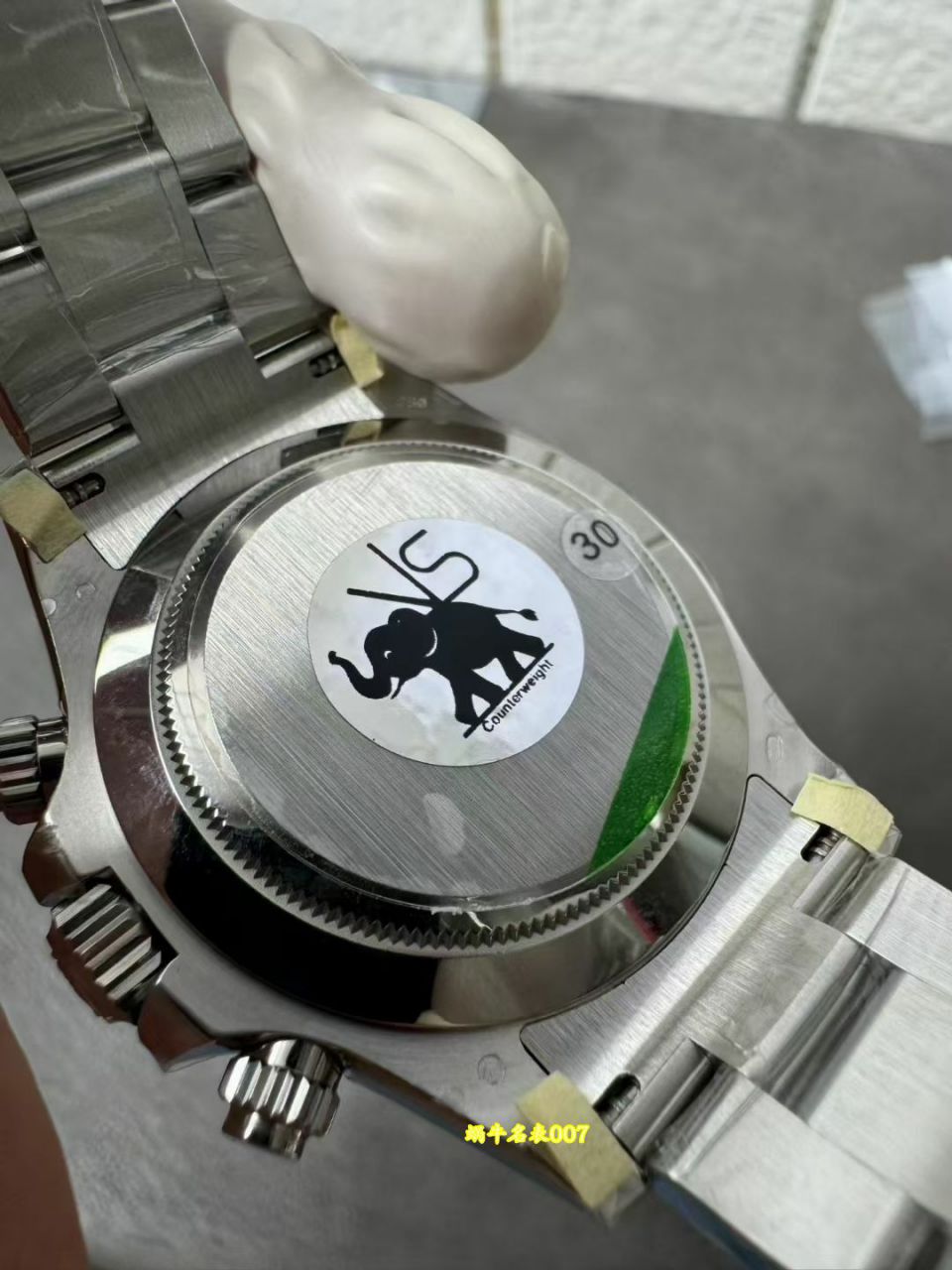 VS Dandong 4130  Matching weight version 183g Platinum  Daytona Rolex TOP clone watch m116509-0072 watches  / R1030
